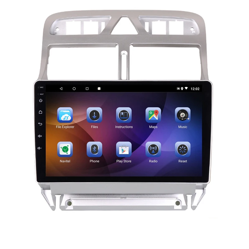 Perfect 9" 4G RAM 2.5D IPS 8 CORE Android 9.1 Car DVD Multimedia Player GPS for Peugeot 307 2006-2010 2011 2013 audio radio navigation 1