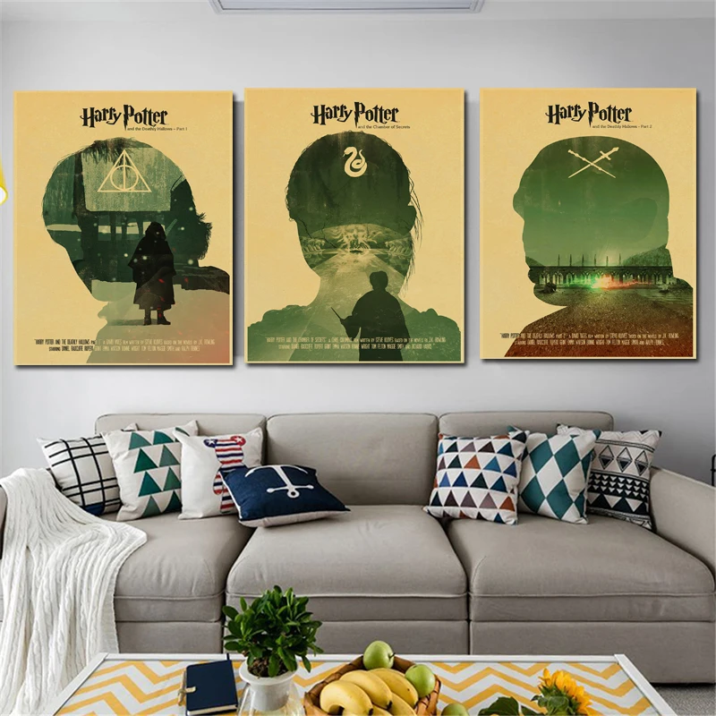 

Harry Potter Vintage Posters Canvas Painting Print Living Room Home Decoration Modern Wall Art Oil Painting Poster Salon Picture