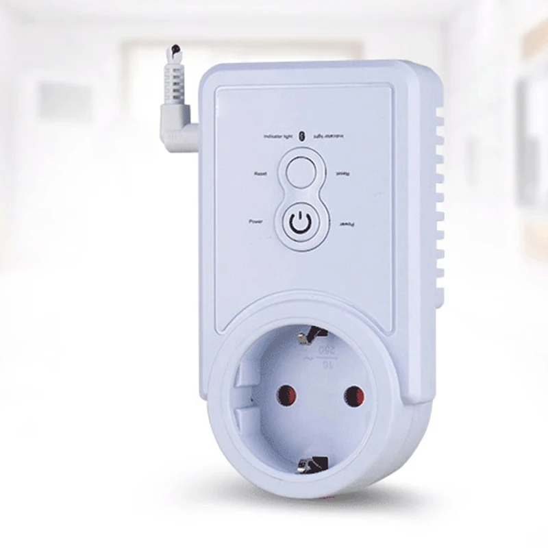 

Smart Power Outlet Plug Socket Cellphone English Russian SMS Remote Control Timing Switch Temperature Controller with Sensor