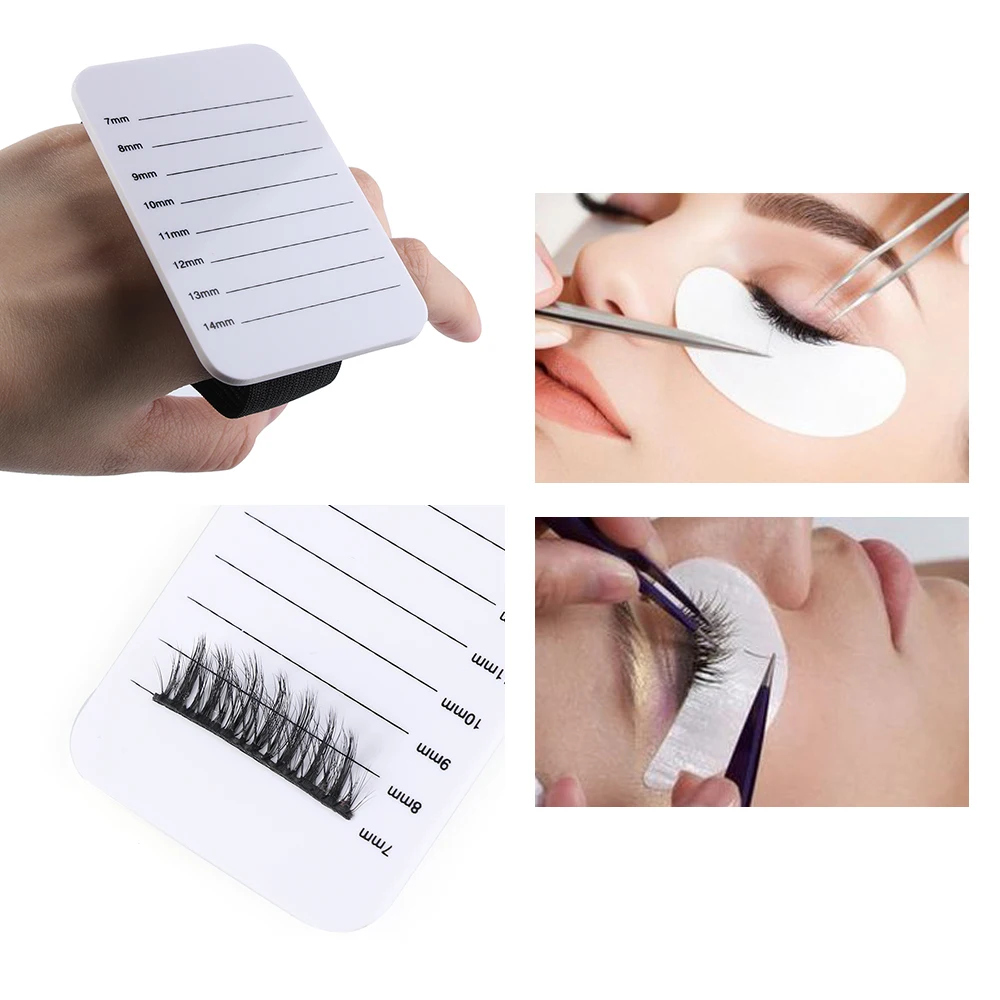 Individual Eyelash Grafting Extension Palette with Strap Lash Holder Adhesive Tray Eyelash