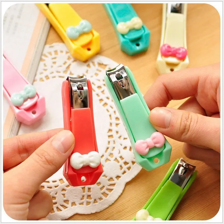 Милые машинки для стрижки ногтей с бантиком, триммер для собак Уход за детскими ногтями, набор для ухода за ногтями для детей, машинка для стрижки ногтей