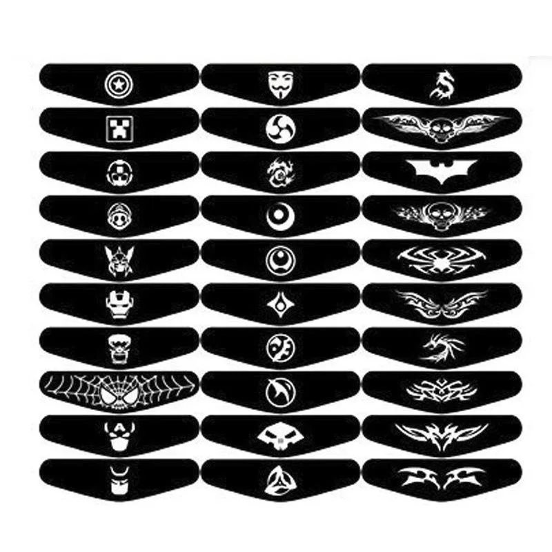 

30PCS Vinyl Stickers Film LED Light Bar Cover Case for PS4 Controller Dualshock Decal Skin Sticker Accessories for PlayStation4