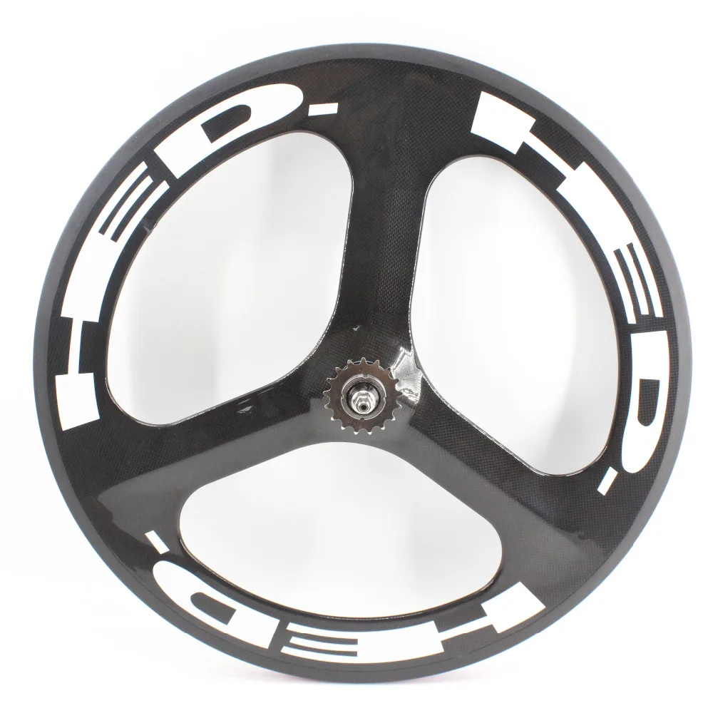 Top 1Pair new 700C Road Track Fixed Gear bike 3K UD 12K full carbon fibre bicycle clincher rim 3 spokes wheelset lightest Free ship 2 Top 1Pair new 700C Road Track Fixed Gear bike 3K UD 12K full carbon fibre bicycle clincher rim 3 spokes wheelset lightest Free ship 2