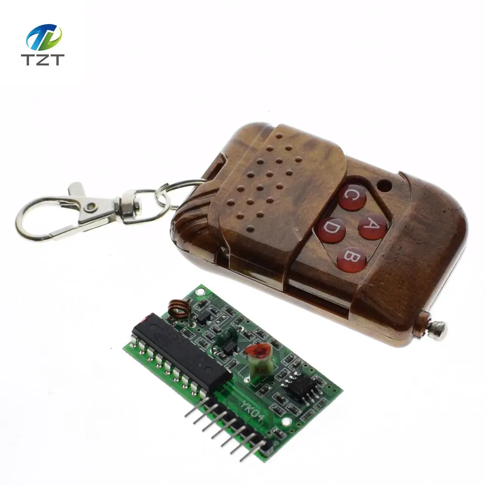 1set 2pcs 2262/2272 Four Ways Wireless Remote Control Kit,M4 the lock Receiver with 4 Keys Wireless Remote Control-in Integrated Circuits from Electronic ...
