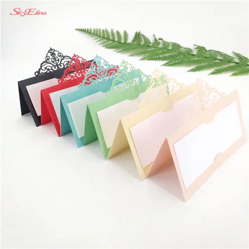50pcs Bear Laser hollow Cut Baby Shower Birthday Party Table Name Place Cards Wedding Invitations Table Name Card Party Decoration5z (75)