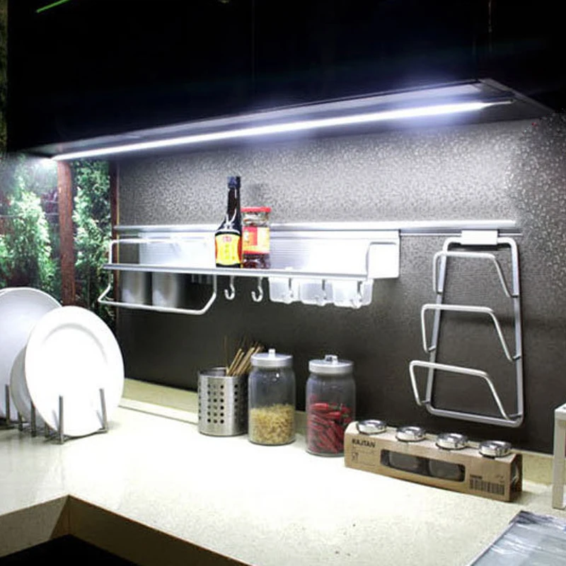 Goede LED Onder Kast Licht Hand Sweep Sensor Nachtlampje 12 v LED Bar Licht voor Slaapkamer, Keuken, kast, Garderobe, Trappen, Hallwall