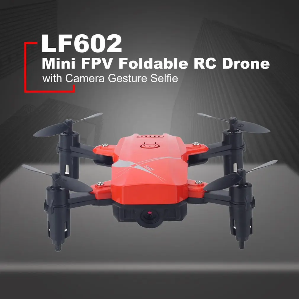 LF602 2,4G wifi FPV мини складной Радиоуправляемый Дрон 2.0MP/0.3MP камера Дрон Безголовый Квадрокоптер фотографии видео передача в реальном времени