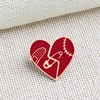 2pcs/set Broken heart globe semi-circular pizza cup wine bottle Enemel Pins Denim  BagCoat badge Fashion Jewelry for kids women ► Photo 2/6