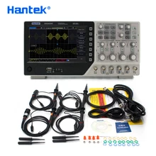 Hantek-osciloscopio Digital oficial DSO4254C, 4 canales, 250Mhz, LCD, PC, portátil, USB, EXT, DVM, función de rango automático