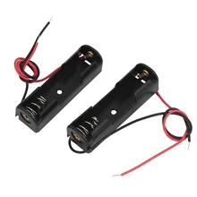 Black Plastic Battery Storage Box Case 1 Slot Way DIY Batteries Clip Holder Container with Wire Lead Pin Single Side 1 X 1.5V AA Black Plastic Battery Storage Box Case 1 Slot Way DIY Batteries Clip Holder Container with Wire Lead Pin Single Side 1 X 1.5V AA