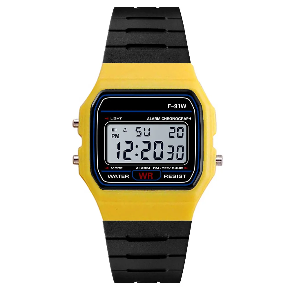 Антибактериальные и грязные цифровые спортивные светодиодные часы мужские и женские модные наручные часы подарок для пары силиконовые Роскошные Брендовые Часы