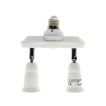 E27 инфракрасный датчик движения Сенсор Регулируемый 2 в 1 E27 лампа держатель адаптер конвертер разъем сплиттер