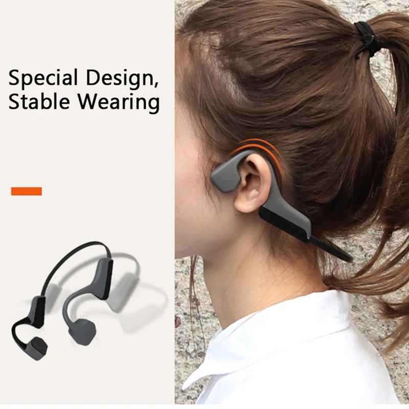 VTIN V8 Bone Conduction Wireless Bluetooth Earphone IPX5 Waterproof Outdoor Sport Headset with Microphone Handsfree Headsets     (26)