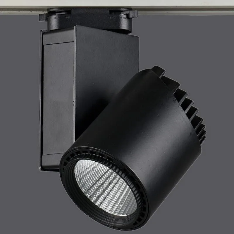LED Rail Lighting 35W COB Track Black Shell For Ceiling ...
