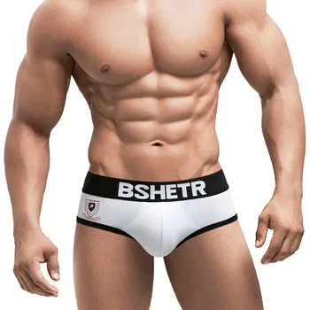 

BSHETR Brand 4 Color Fashion Pants New Design Men Underwear Cotton Soft Men's Briefs Male Panties Slip Cueca Gay Male Underpants