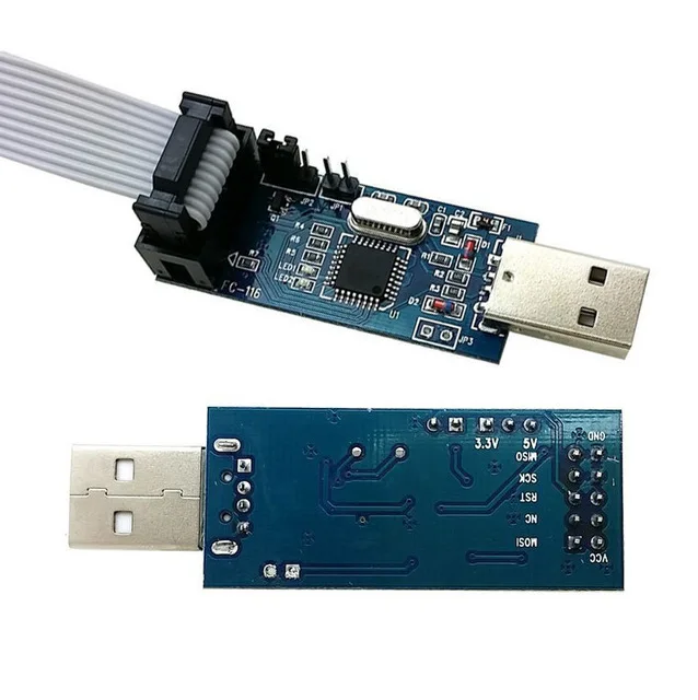 USB ISP программатор для AVR ATMega ATTiny 51 Board 1 шт./лот|Интегральные схемы| |