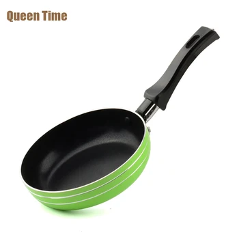 

QueenTime Non-Stick 5.5 inch Egg Frying Pan Aluminum Griddles & Grill Pans 14cm Diameter Kitchen Panela Fryer For Gas Cooker