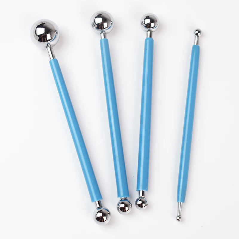 

4pcs/set Stainless Molding Ball Sticks Polymer Clay Tool Good Quality Fast Delivery