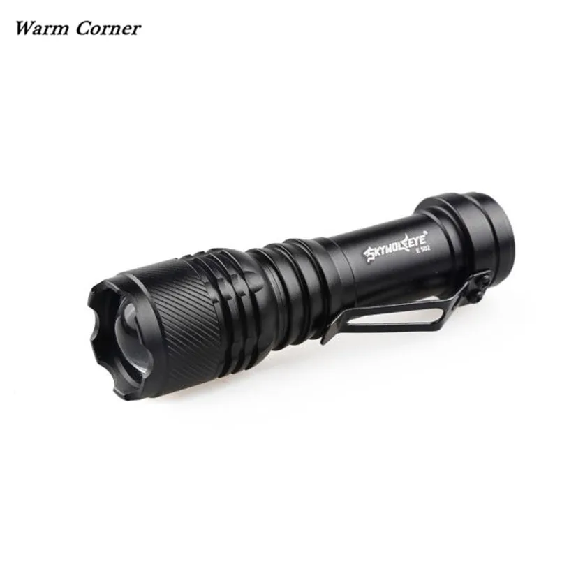 Warm Corner LM 6X Mini CREE Q5 7W 1200Lm LED Flashlight Torch Lamp Adjustable Focus Zoom Light Free Shipping Sept 12