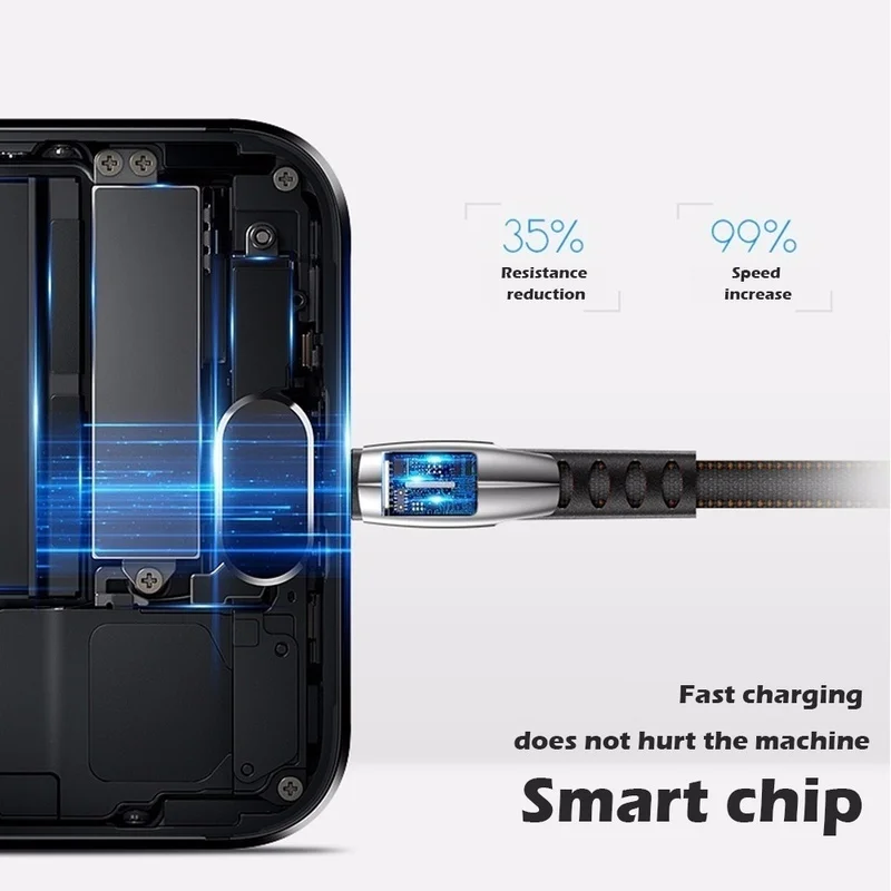 Кабель Micro USB для быстрой зарядки и передачи данных 3 А Тип C Samsung Galaxy S6 S7 Edge J3 J4 J7 A3 A5