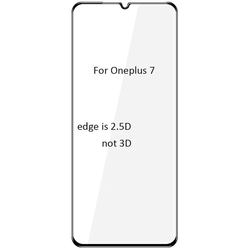 Imak 3D изогнутое закаленное стекло защитное для Oneplus 7 Pro изогнутое аркуат полный экран клей покрытие Олеофобное