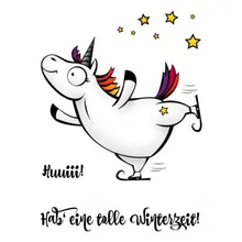 Unicórnio de Silicone Transparente Claro Carimbo/Selo para scrapbooking DIY/álbum de fotos Decorativo claro selo M1185(China)