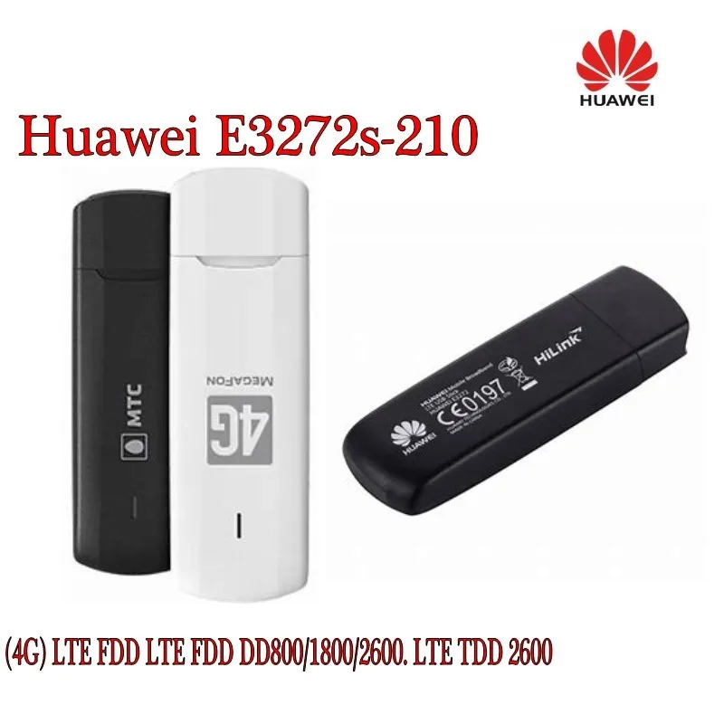 Разблокированный мобильный USB накопитель Huawei E3272s 210 Cat4 4G LTE 150 Мбит/с с
