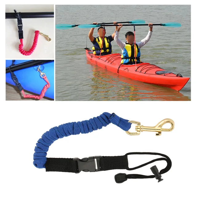 Kayak Paddle Leash Elastic Kayak Canoe Safety Rod Leash Fishing Rod