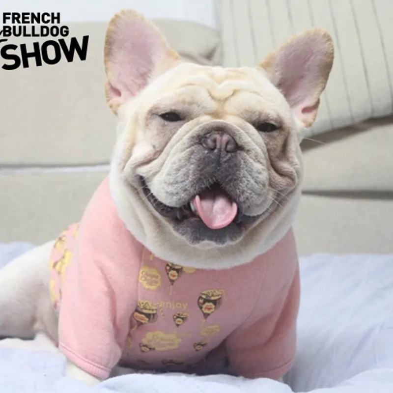 [Магазин MPK] Французский одежда для бульдога, испанский леденец ПЭТ футболка для пухлых собак, толстая одежда для собак, английский костюм
