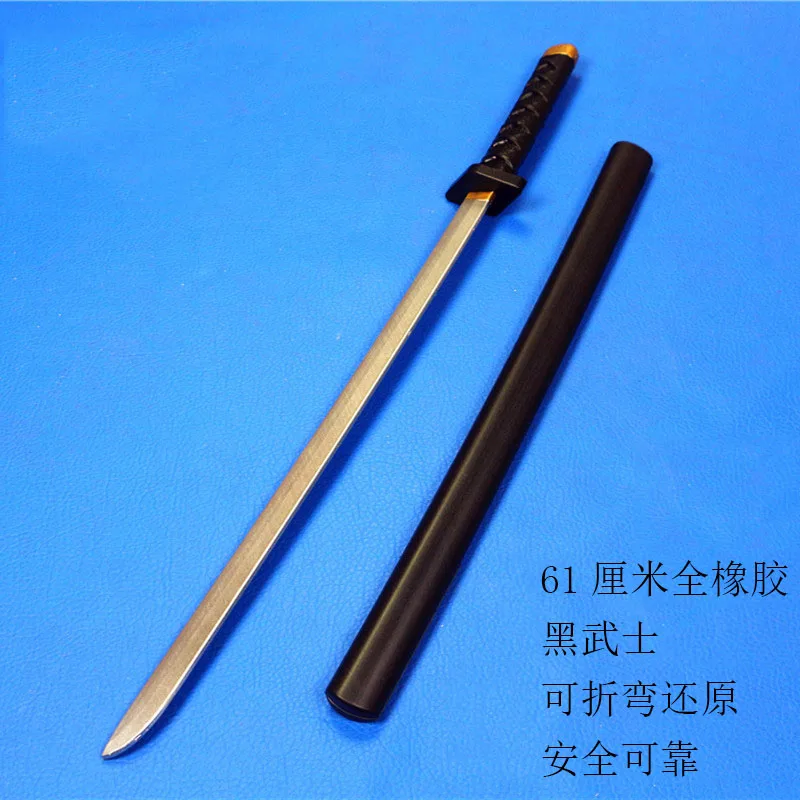 

Children's toys Safety Rubber Japanese sword katana knife 2017New multicolor sword pickaxe toy doll toy gifts for the kids
