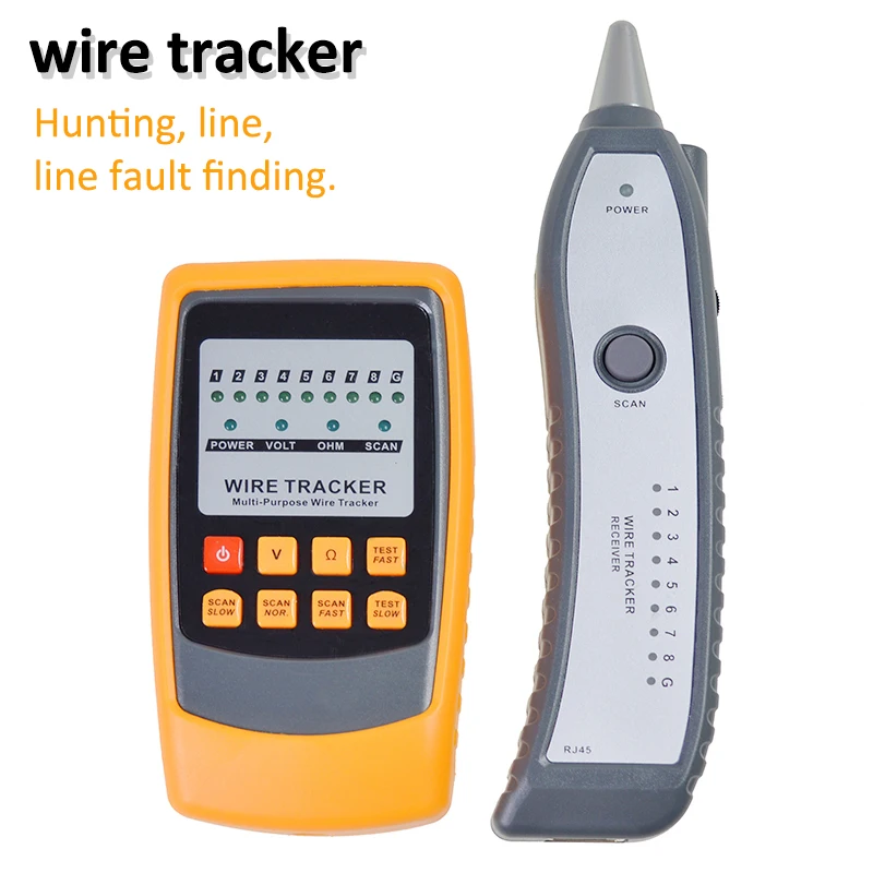 

Telephone Wire Tracker RJ11 RJ45 Cat5 Cat6 Tracer Toner Ethernet LAN Network Cable Tester Detector Line Finder GM60