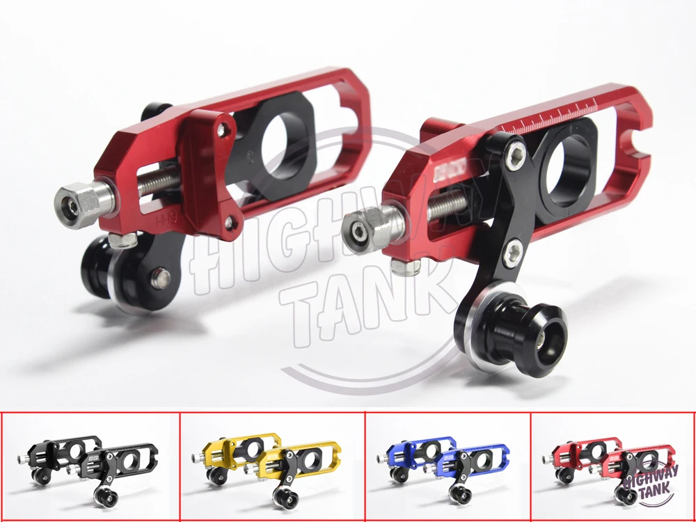 

4 colors free shipping aluminum motorcycle chain adjuster case for SUZUKI GSXR1000 2009-2013 K9 10 11 12 set of chain adjuster
