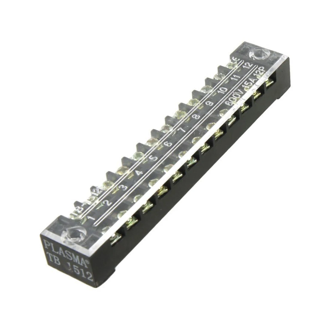 

MYLB-5 Pcs Dual Row 12 Position Barrier Screw Terminal Strip 600V 15A