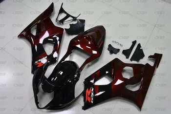 

for Suzuki GSXR1000 04 Bodywork GSX R 1000 2003 - 2004 K3 Dark Red Black Fairing Kits for Suzuki GSXR1000 2003 Abs Fairing