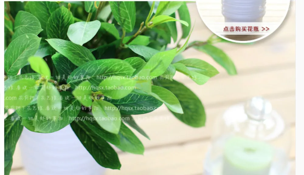 2014 Высокое качество Свадебные украшения шелк Искусственные растения зеленый моделирование растений зеленый искусственные растения