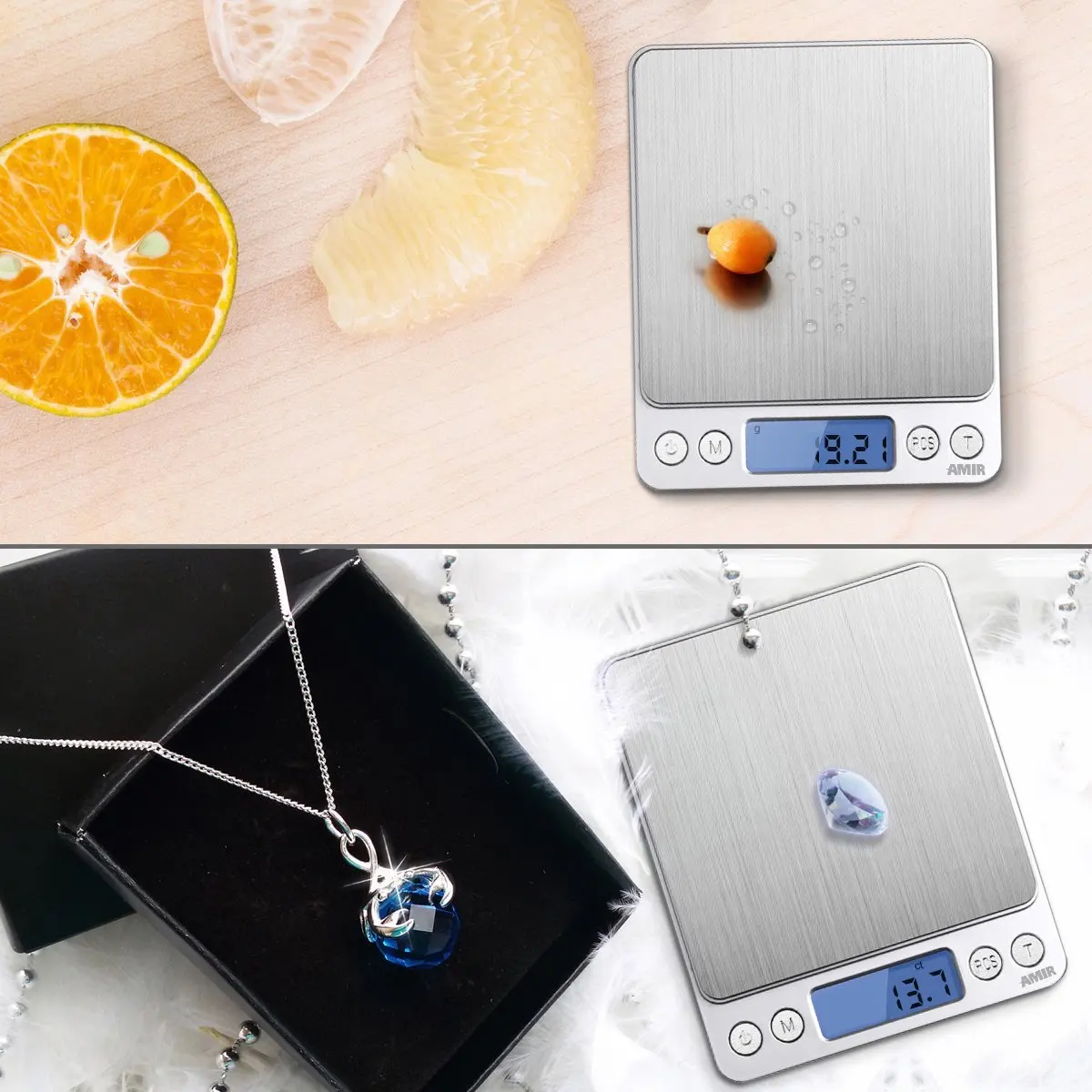 Digital Scale, 500g/0.01g Mini Pocket Measuring Scale, with Back-Lit LCD Display