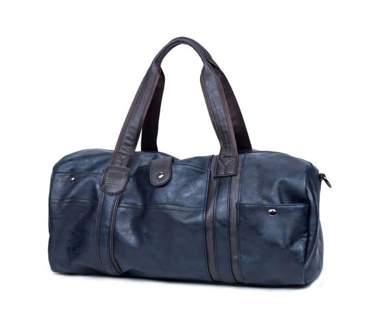 BAIJIAWEI, Новое поступление, масло, воск, кожаные сумки для мужчин, большая емкость, портативные сумки на плечо, мужские дорожные сумки, дорожная посылка - Цвет: BH76300BU