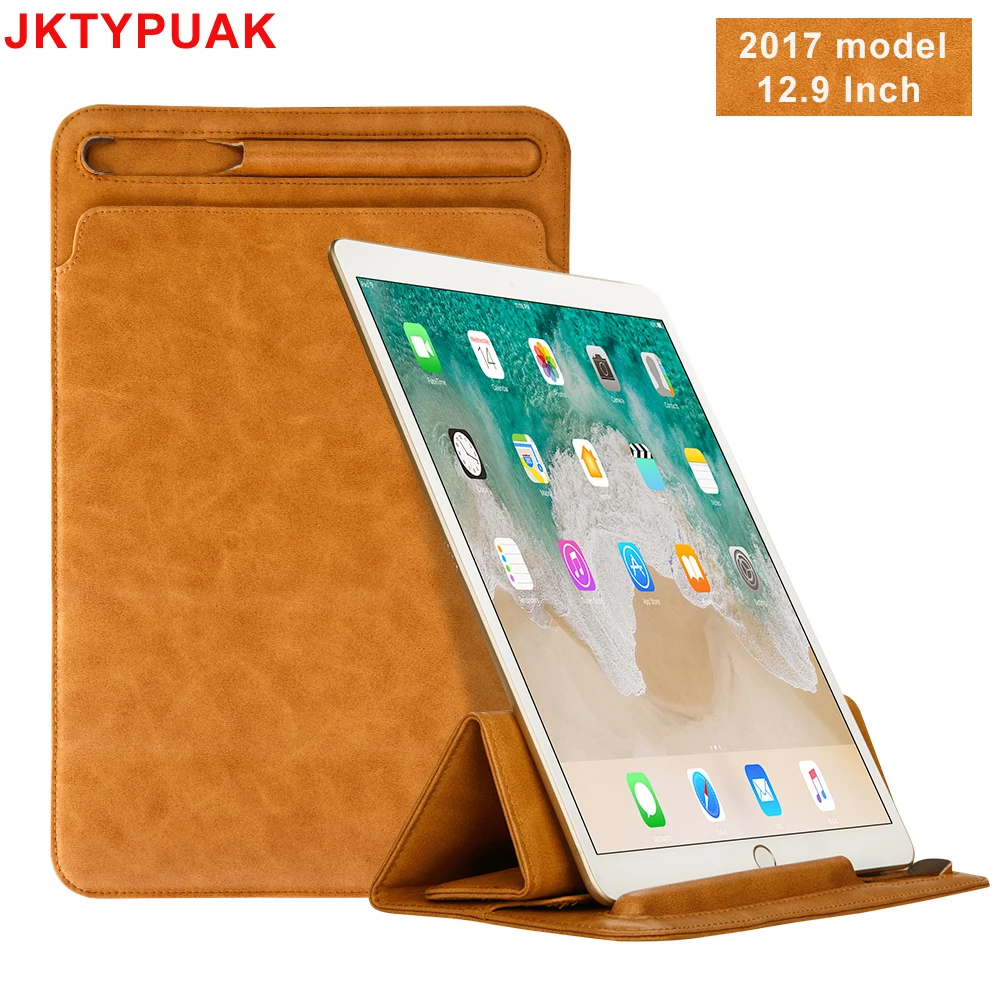 

for Apple iPad Pro 12.9 2017 Model Case Folio Transformation Multi Function Built-in Pencil Slot Sleeve Tablet Stands