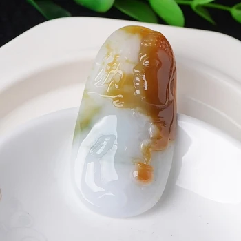 

Top Quality Yellow Jade pendant Jewelry For Men/Women Jade Necklace On Hot Selling Unisex Free shipping