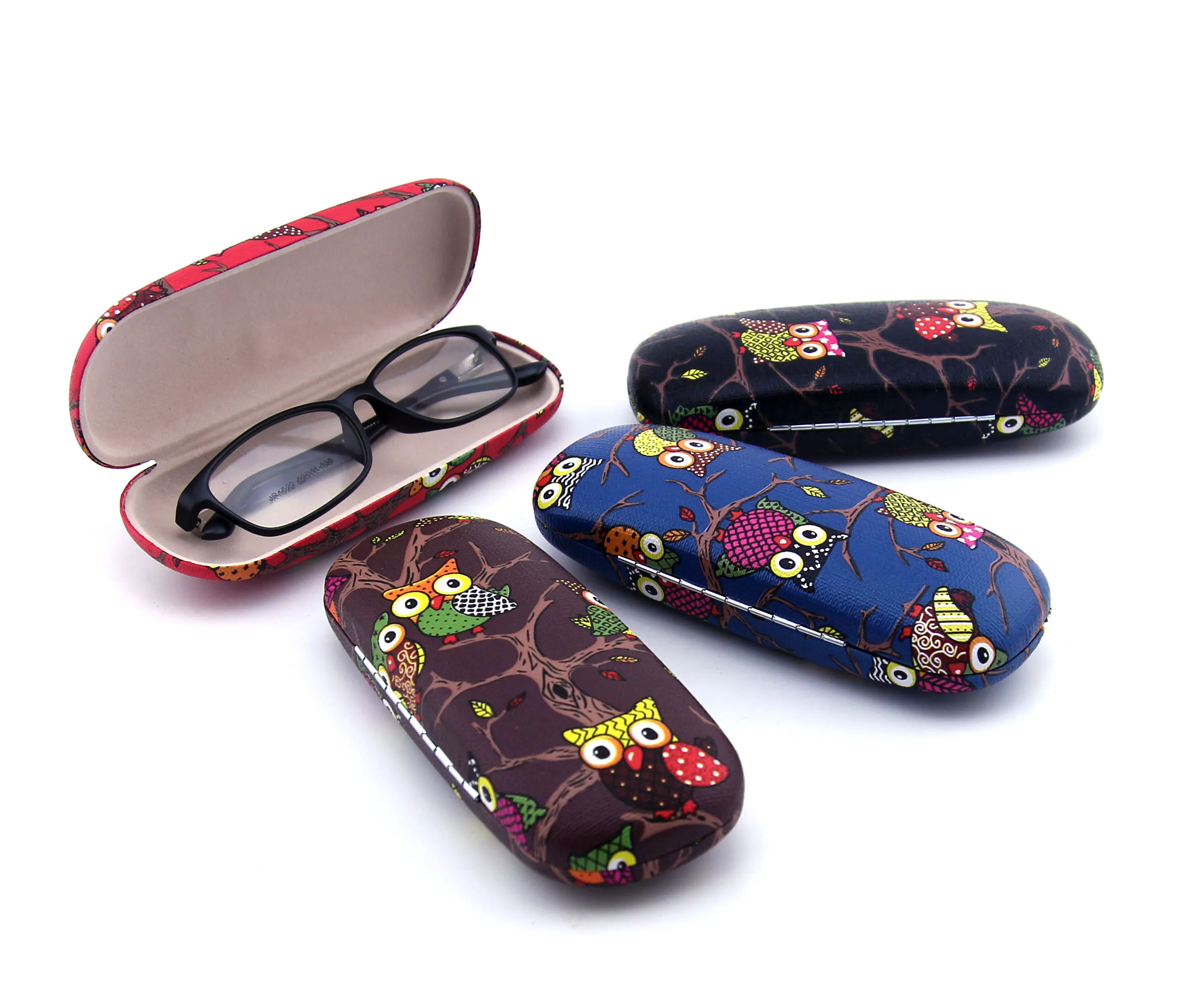 Cute animal Optical Case Protable PU Hard Eye Glasses case Metal Sunglasses box Eyewear Protector Box | Аксессуары для одежды