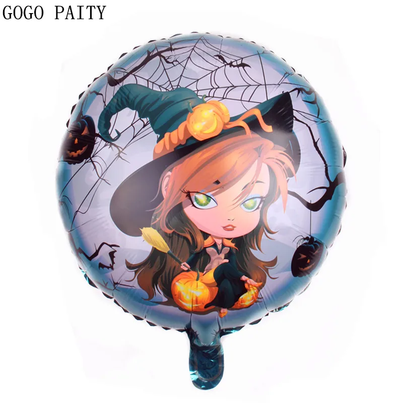 

GOGO PAITY Free Shipping New Halloween Pumpkin Bats Aluminum Balloon Halloween Arrangement High Quality Balloons