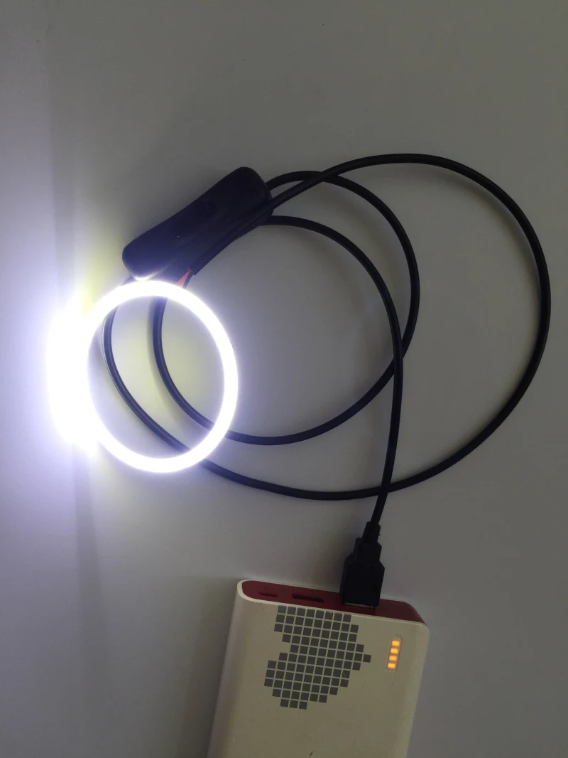 de anjo, 2 peças led redondo cob