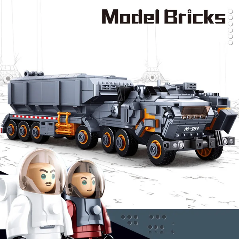 

Sluban 0787 Wandering Earth Transport Truck Carrier Vehicle Car Figure Model DIY Building Block Compatible LegOINGLY Technic Toy