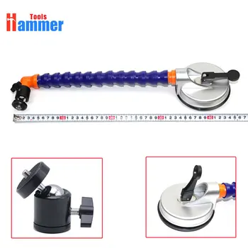 

360 Swivel Ball Head tripod's head 4.5inch Hand Pump Suction Cup flexible gooseneck pipe flexible stand for LED lamp