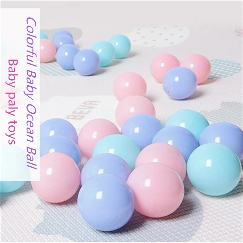100Pcs/Set Eco Friendly Macaron Colors Ball Baby Bathtub Play Balls