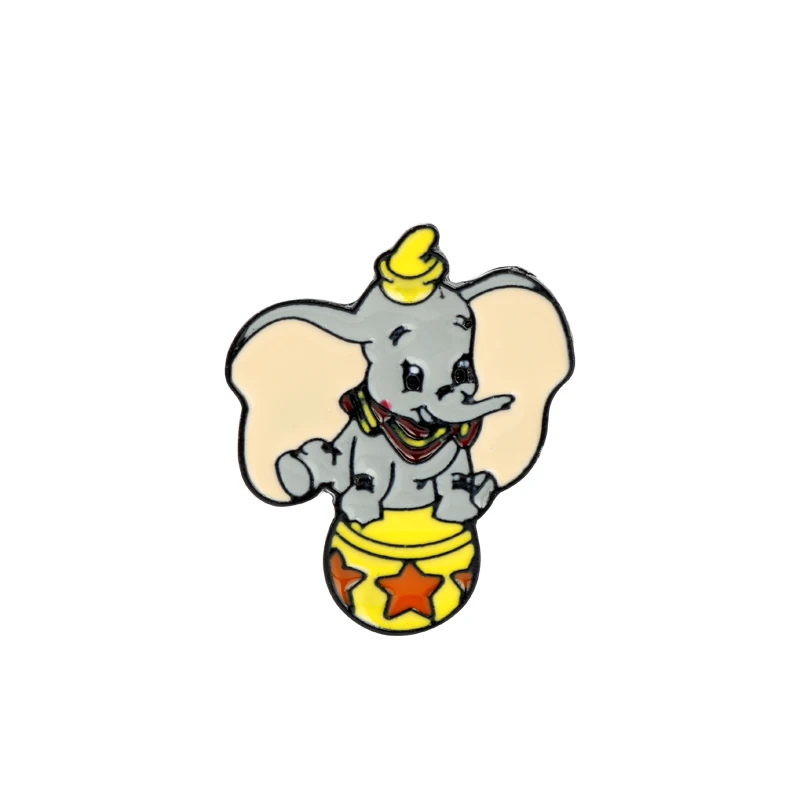 

Cute Dumbo Metal Enamel Pins And Cosplay Brooches For Women Men Lapel Pin Backpack Bags Badge Kids Gifts