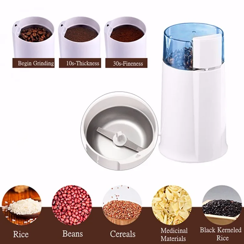 الأبيض ABS 220 V-240 V 100 W الكهربائية القهوة الفول الجوز التوابل شفرة طاحونة الخلاطات Coffeeware صانع كنكة القهوة الاتحاد الأوروبي التوصيل الرئيسية مكت... الأبيض ABS 220 V-240 V 100 W الكهربائية القهوة الفول الجوز التوابل شفرة طاحونة الخلاطات Coffeeware صانع كنكة القهوة الاتحاد الأوروبي التوصيل الرئيسية مكت...