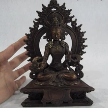 USPS в США S0002 7.5 Тибетский Буддизм Храм Бронза Медь Тара Кван-Инь Богиня Статуя Гуаньинь