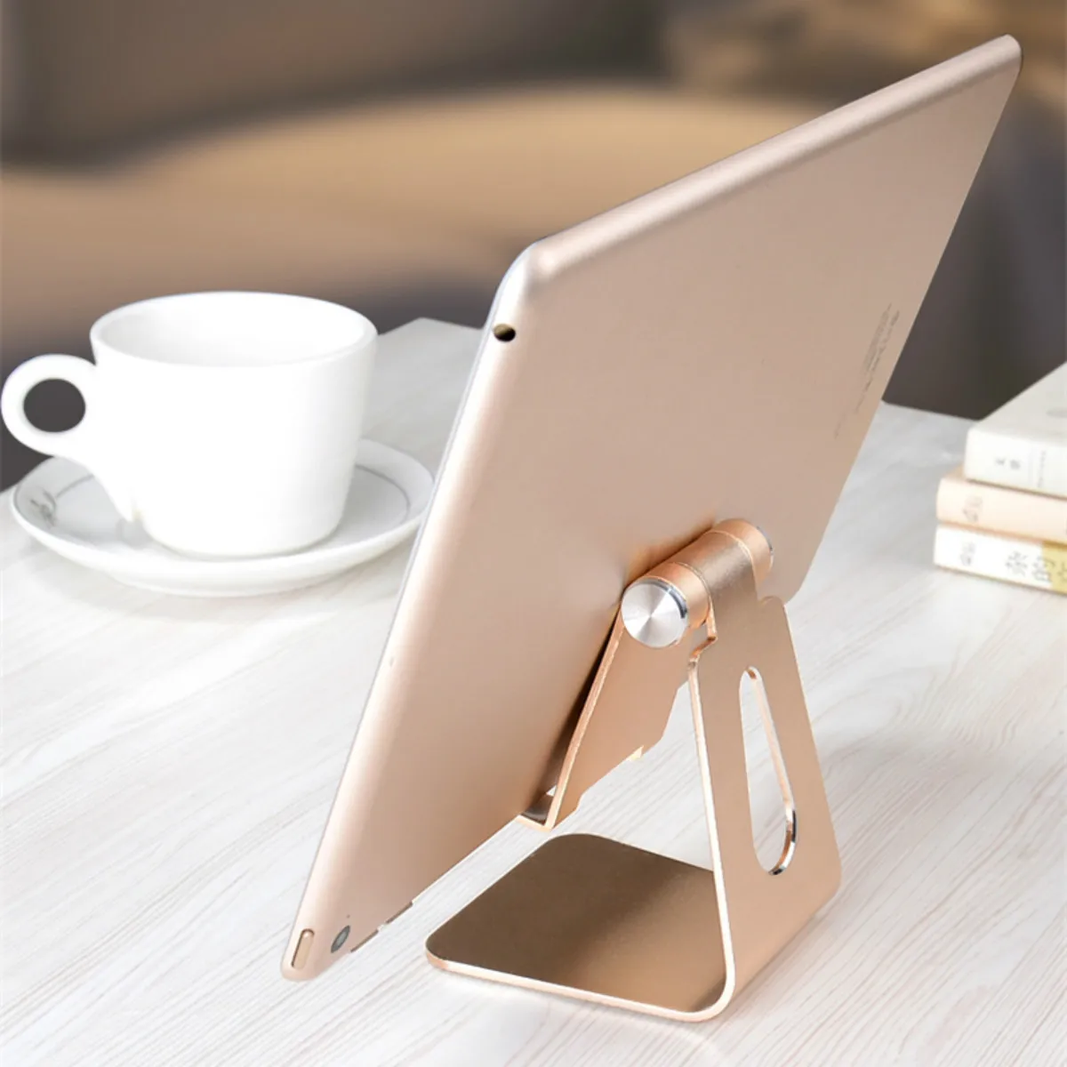 Подставка для iPad противоскольжения регулируемый металлический авто держатели планшета держатель Универсальный Подставка для планшета алюминиевая iPhone Kindle