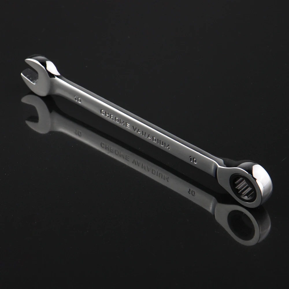 10mm ratcheting combination wrench, ratchet spanner, combination wrench